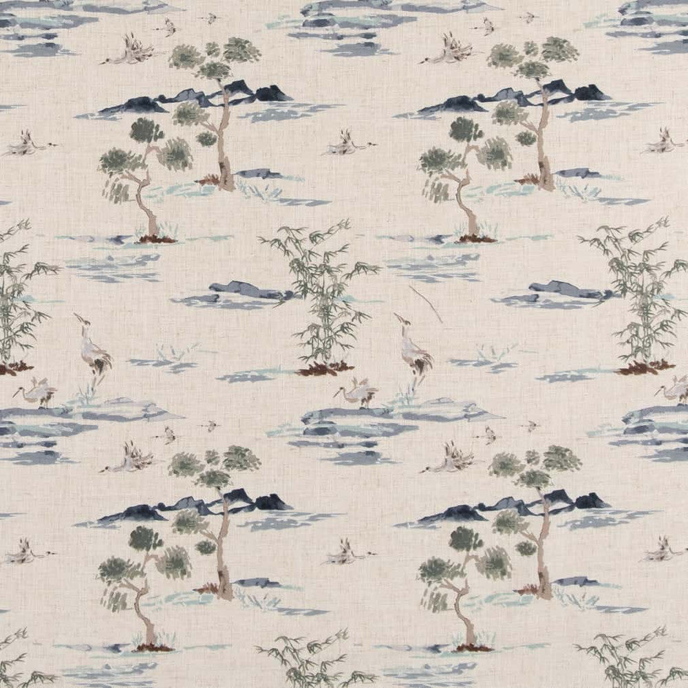 CB800-347 by Charlotte Fabric Shades of Navy 95% Polyester, 5% Linen Asia Exceeds 100,000 Wyzenbeek Rubs </p><p>Repeat: Horizontal 14" x Vertical 17.5" 54 Inches - Fabric Carolina -