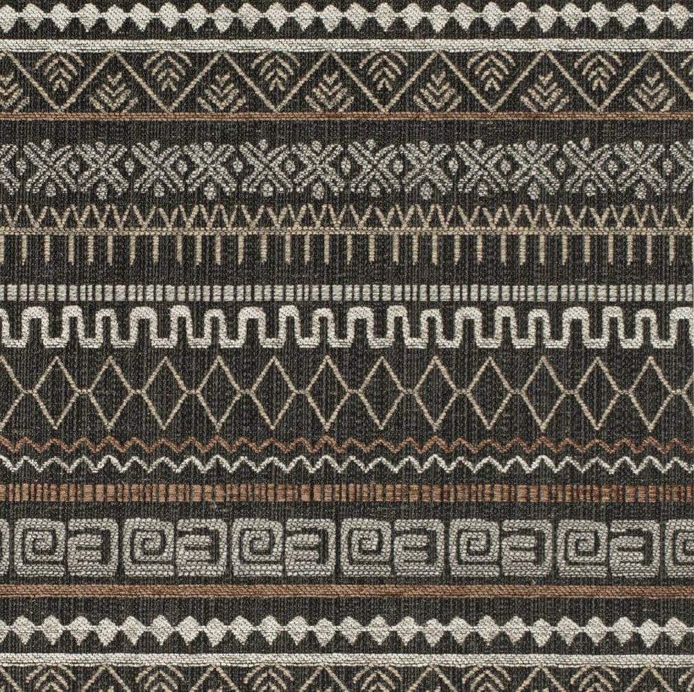CB800-419 by Charlotte Fabric Shades of Onyx 99% Polyester, 1% Linen Asia Exceeds 106,000 Wyzenbeek Rubs (Heavy Duty) Horizontal 2.25" x Vertical 14" 54 Inches - Fabric Carolina -
