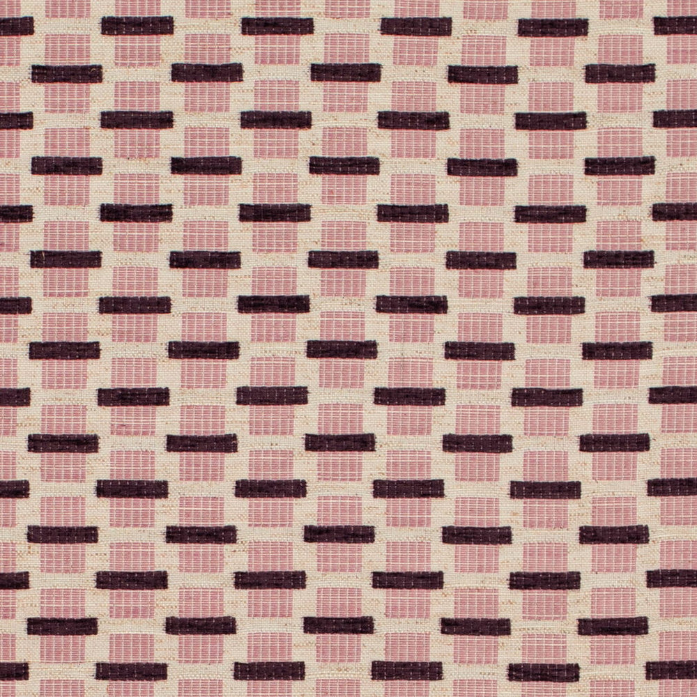 CB800-508 by Charlotte Fabric Shades of Wild Rose 95% Polyester, 5% Linen Asia Exceeds 72,000 Wyzenbeek Rubs (Heavy Duty) Horizontal 2" x Vertical 1.25" 54 Inches - Fabric Carolina -