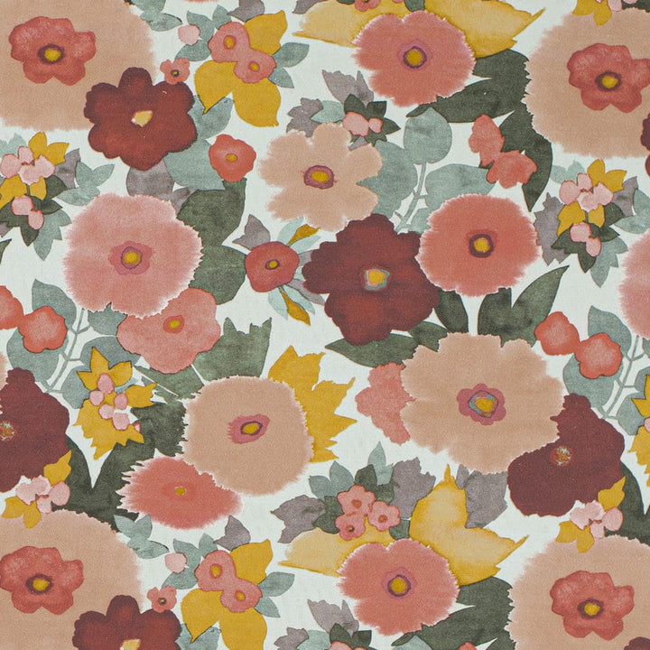 CB800-533 by Charlotte Designer Fabric Shades of Wild Rose 100% Cotton Asia Exceeds 160,000 Wyzenbeek Rubs (Heavy Duty) Horizontal 18.5" x Vertical 16.75" 54 Inches - Swanky Fabrics -