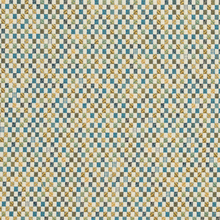 CB800-81 by Charlotte Designer Fabric Shades of Teal 70% Polyester, 30% Cotton Spain Exceeds 36,000 Wyzenbeek Rubs (Heavy Duty) Horizontal: 2" x Vertical: 1.75" 54 Inches - Swanky Fabrics -