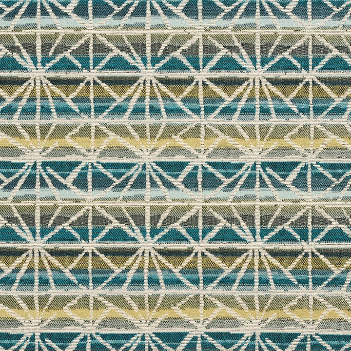 CB800-85 by Charlotte Designer Fabric Shades of Teal 39% Polyester, 31% Olefin, 30% Cotton Made In USA Exceeds 78,000 Wyzenbeek Rubs (Heavy Duty) Horizontal: 9.5" x Vertical: 7.5" 54 Inches - Swanky Fabrics -