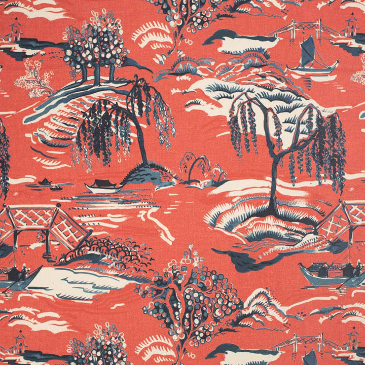 CB900-129 by Charlotte Designer Fabric Shades of Redwood 100% Cotton India Exceeds 30,000 Wyzenbeek Rubs (Heavy Duty) Horizontal 27" x Vertical 25" 54 Inches - Swanky Fabrics -
