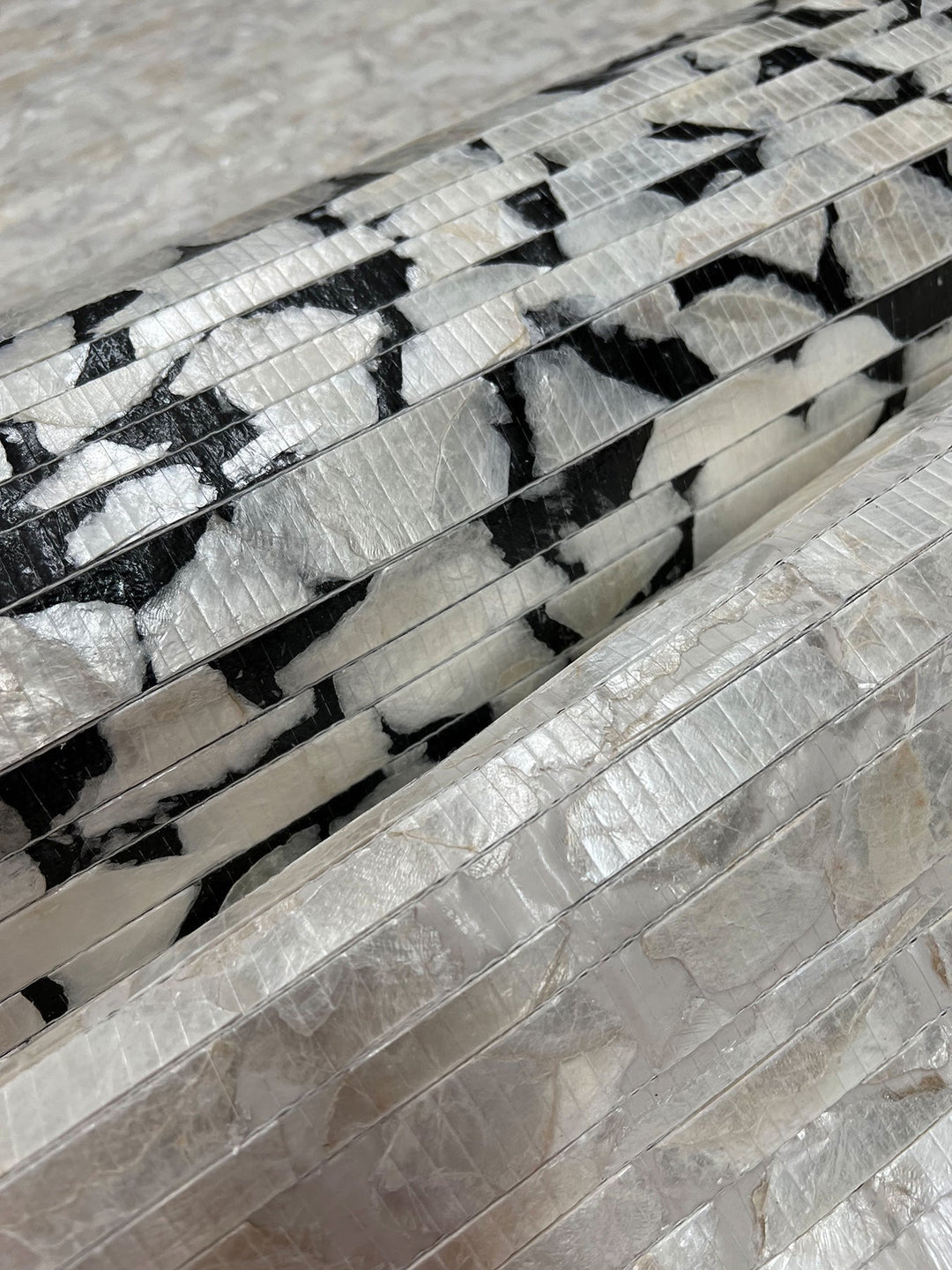 Capiz Offering Black & White Wallpaper by Carol Benson-Cobb Designer