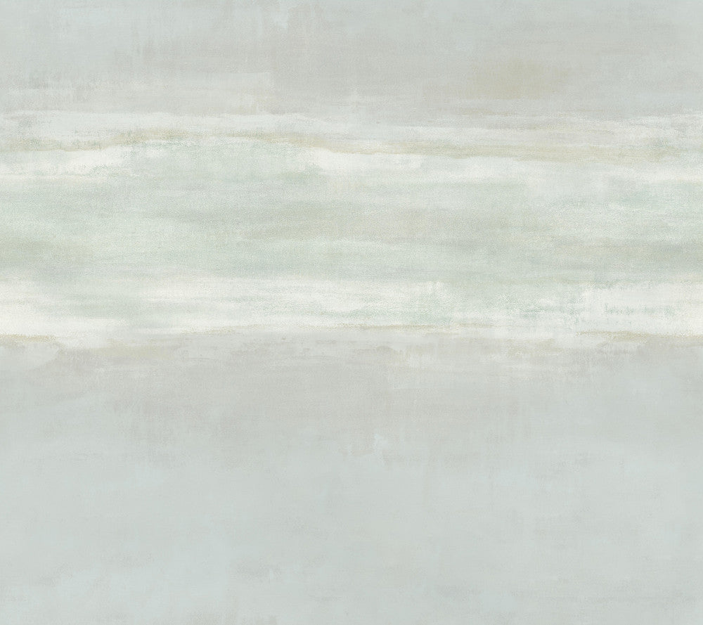 Serene Reflection Mist Wallpaper by Carol Benson-Cobb Carol Benson-Cobb Signature Covers about 60.8 square feet 27-in by 27-ft long roll Unpasted 24 - Fabric Carolina -