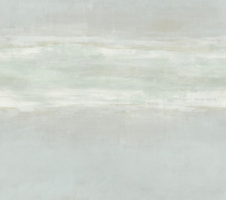 Serene Reflection Mist Wallpaper by Carol Benson-Cobb Carol Benson-Cobb Signature Covers about 60.8 square feet 27-in by 27-ft long roll Unpasted 24 - Fabric Carolina -