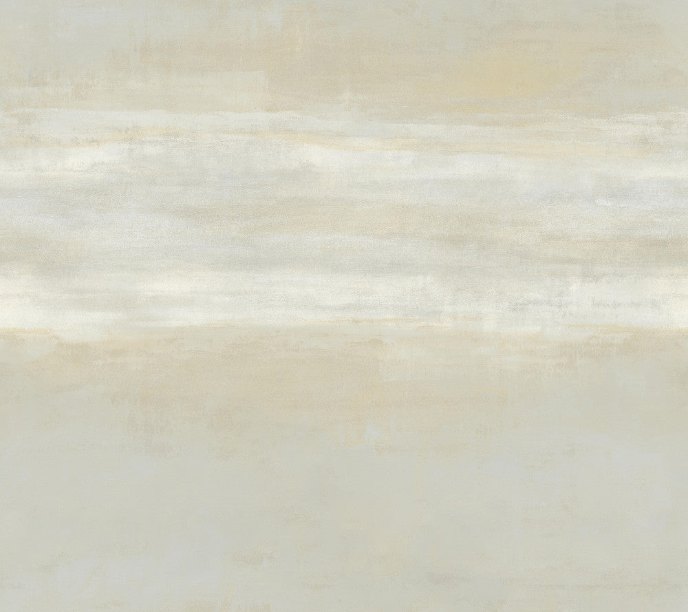 Serene Reflection Fog Wallpaper by Carol Benson-Cobb Carol Benson-Cobb Signature Covers about 60.8 square feet 27-in by 27-ft long roll Unpasted 24 - Fabric Carolina -