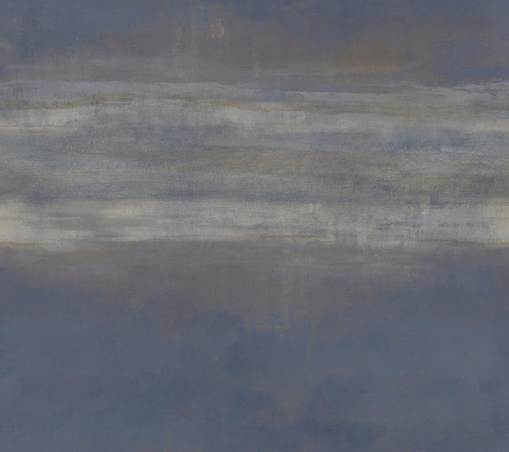 Serene Reflection Navy Wallpaper by Carol Benson-Cobb Carol Benson-Cobb Signature Covers about 60.8 square feet 27-in by 27-ft long roll Unpasted 24 - Fabric Carolina -