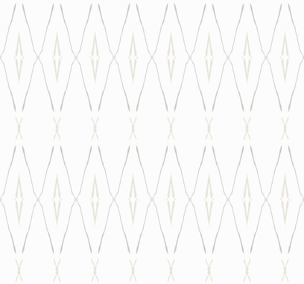 Artifact Silhouettes Natural Wallpaper by Carol Benson-Cobb Carol Benson-Cobb Signature Covers about 60.8 square feet 27-in by 27-ft long roll Unpasted 25.25 - Fabric Carolina -