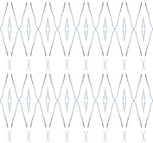 Artifact Silhouettes Indigo Wallpaper by Carol Benson-Cobb