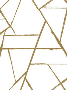 Intersect Gold Metallic Wallpaper by Carol Benson-Cobb
