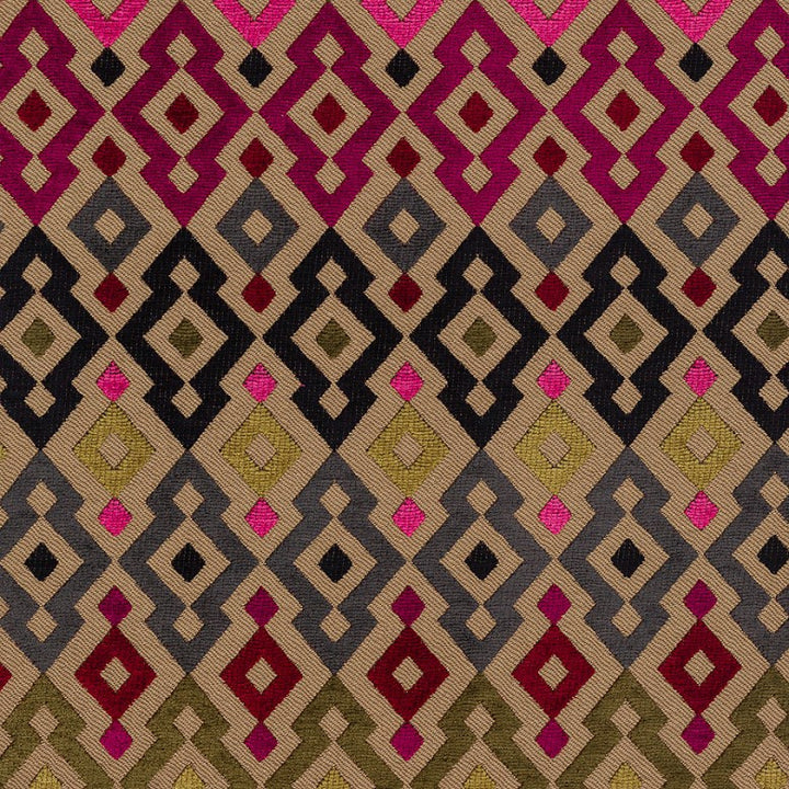 Casablanca (New) # 501 Fiesta by Maxwell Fabric STUDIO-MARRAKESH 53% VISCOSE 25% POLYESTER
22% COTTON INDIA </p><p>Repeat: Horizontal: H-2.1 and Vertical: V-14 55" - Fabric Carolina -