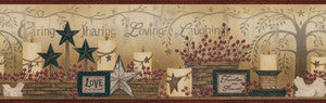 Dark Red Caring Candles Wallpaper by Chesapeake