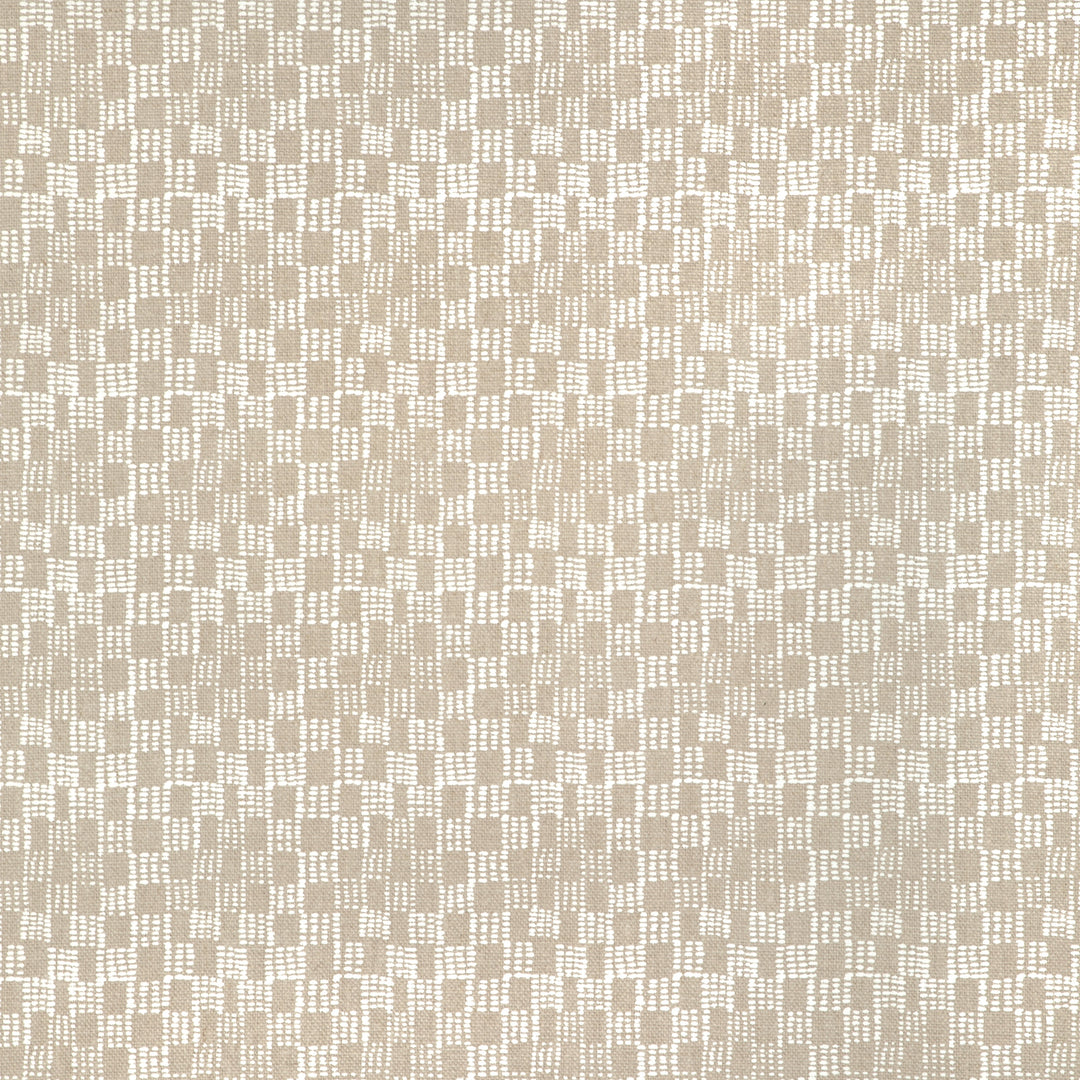 Beck - White/Natural By Caroline Cecil Textiles Fabric