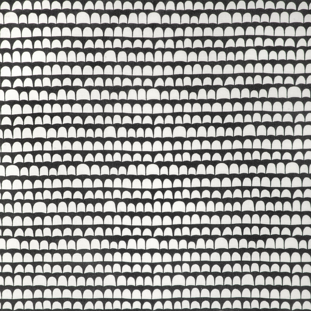 Hannu - Black/Ecru By Caroline Cecil Textiles Fabric