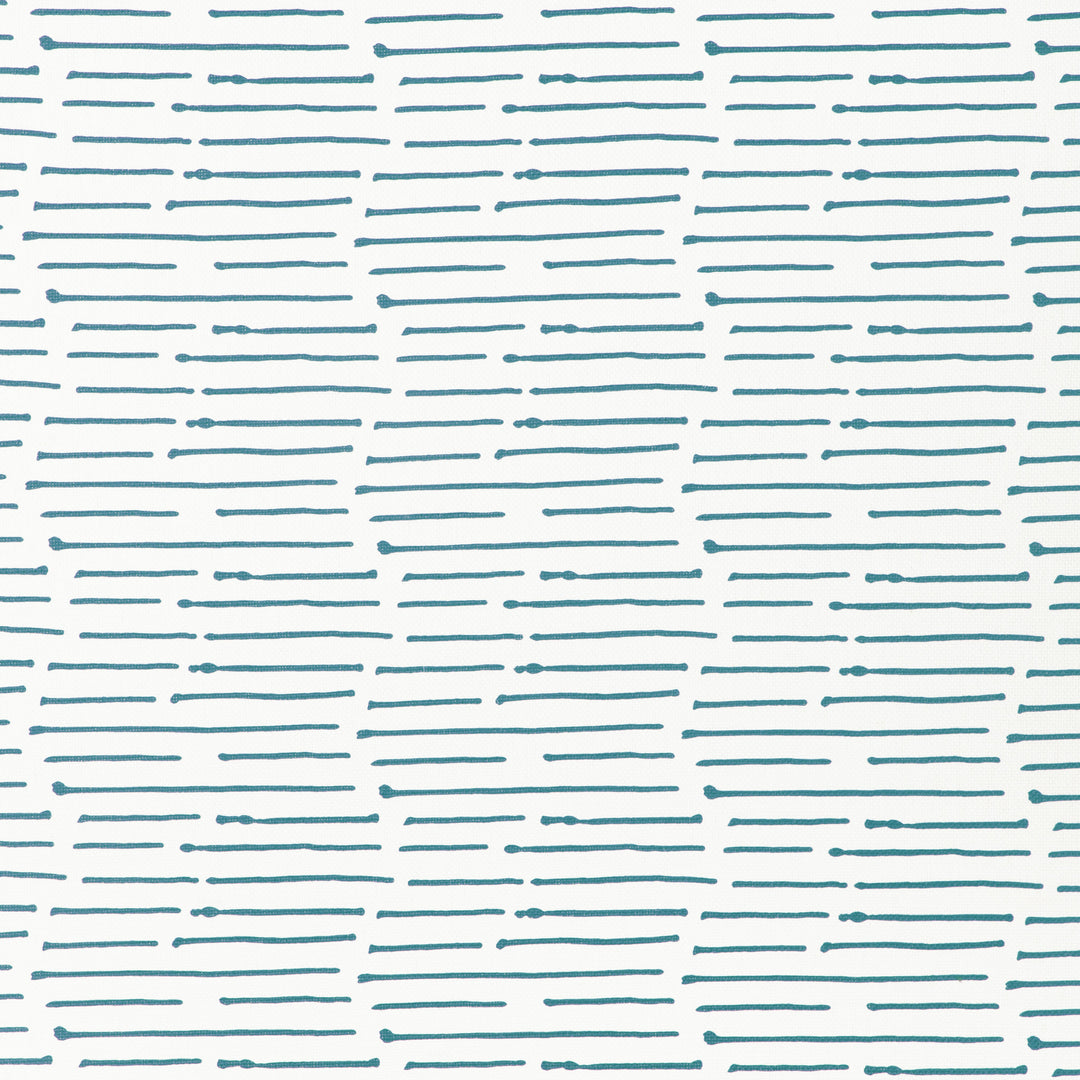 Ink Stripe - Denim/Oyster By Caroline Cecil Textiles Fabric