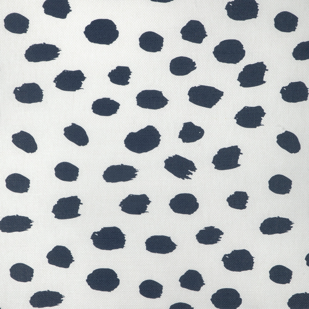 Paint Dot - Dark Navy/Oyster By Caroline Cecil Textiles Fabric
