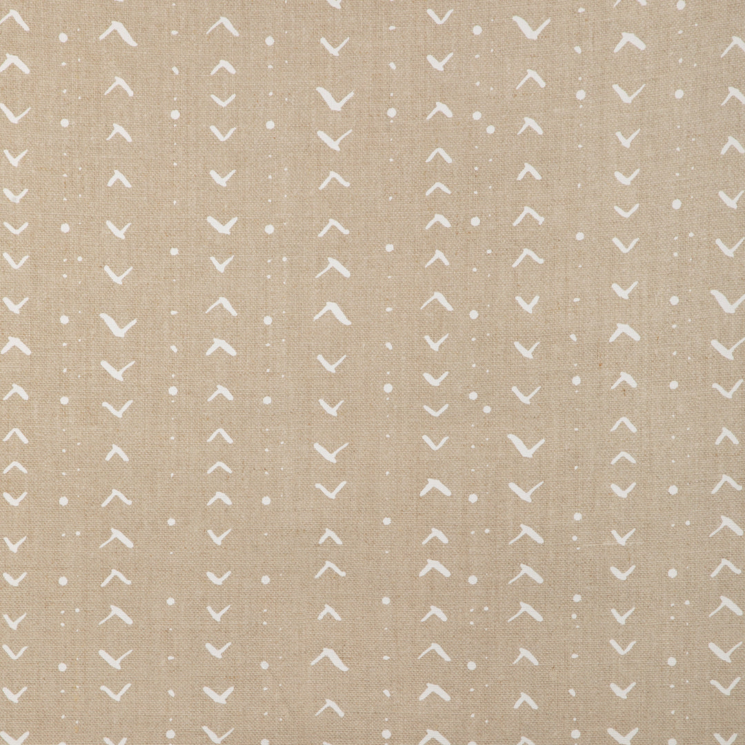 Titik - White/Natural By Caroline Cecil Textiles Fabric