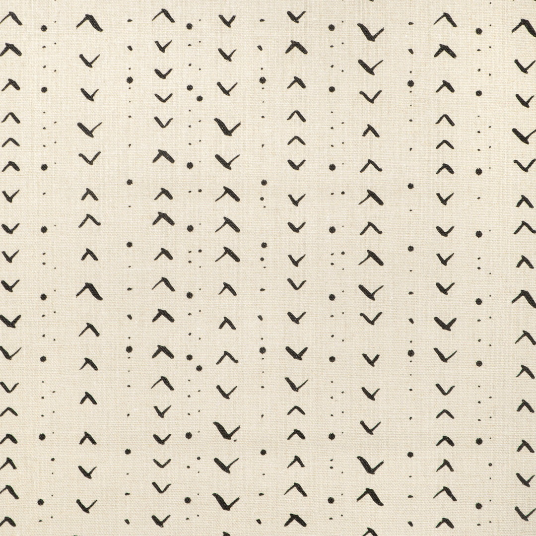 Titik - Black/Natural By Caroline Cecil Textiles Fabric