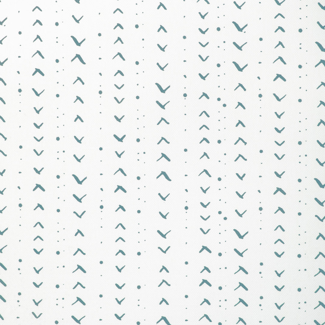 Titik - Denim/Oyster By Caroline Cecil Textiles Fabric