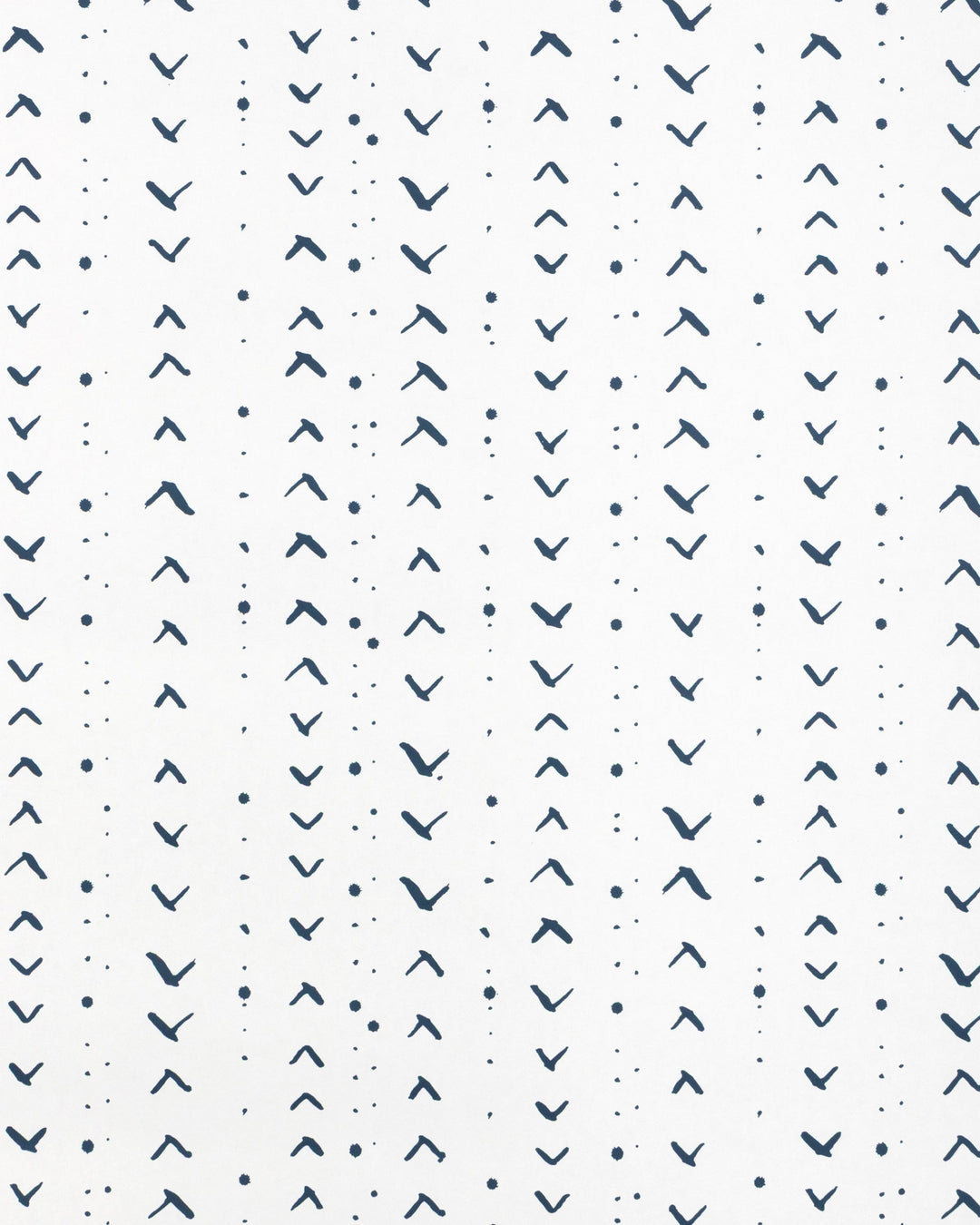 Dark Navy By Caroline Cecil Textiles Wallcovering