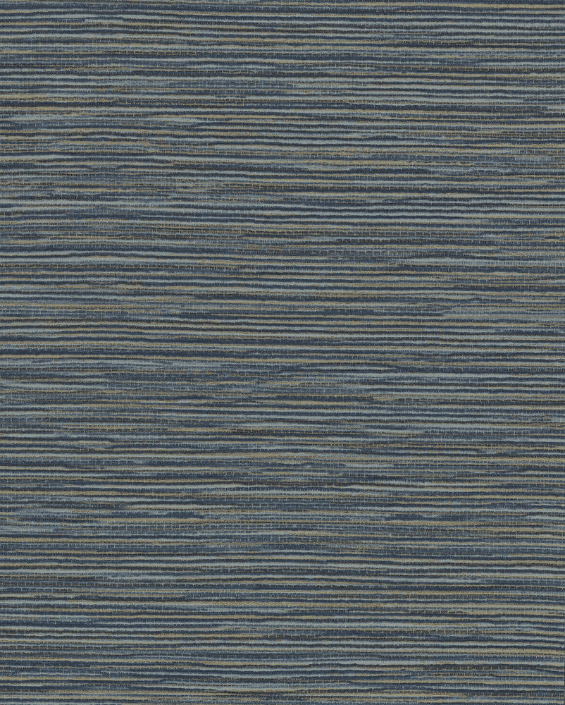 Ramie Weave Grasscloth Dark Blue Metallic Wallpaper by York Wallcoverings Grasscloth Resource Library Covers about 60.8 square feet 27-in by 27-ft long roll Unpasted 0 - Fabric Carolina -