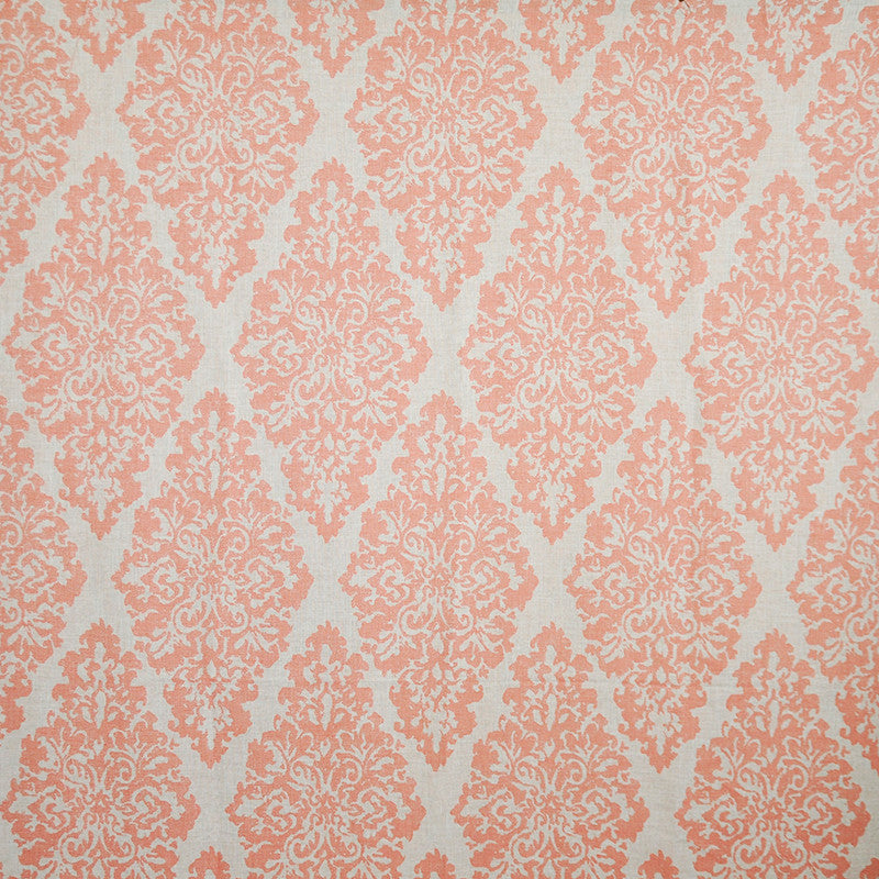 Cossette # 323 Grapefruit by Maxwell Fabric COLOR THEORY-VOL.I SUNSET 86.4% POLYESTER/13.6% LINEN TURKEY See sample </p><p>Repeat: Horizontal: 14.25" and Vertical: 25.5" 54" - Fabric Carolina -