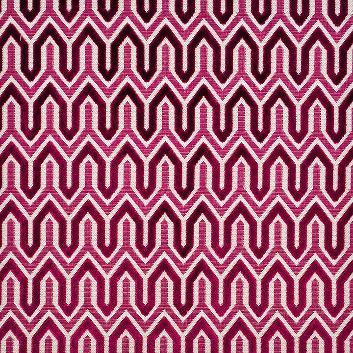 Chase # 222 Hot Pink by Maxwell Fabric COLOR WAVES-GEMSTONES 72% VISCOSE 23% POLYESTER
5% COTTON BELGIUM </p><p>Repeat: Horizontal: H-1.7 and Vertical: V-2.7 54.3" - Fabric Carolina -