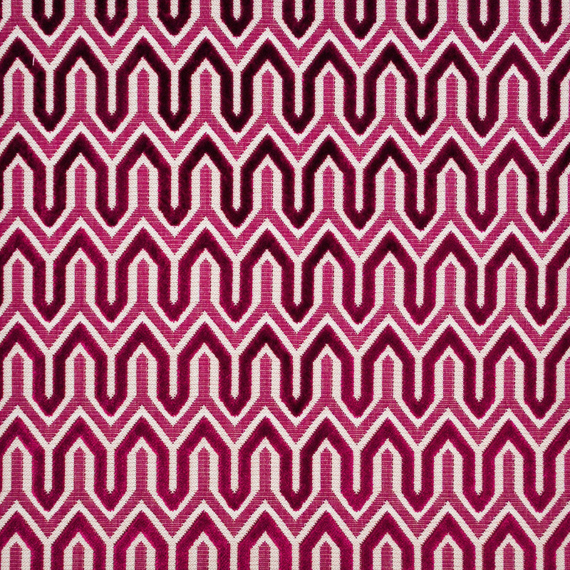 Chase # 222 Hot Pink by Maxwell Fabric COLOR WAVES-GEMSTONES 72% VISCOSE 23% POLYESTER
5% COTTON BELGIUM </p><p>Repeat: Horizontal: H-1.7 and Vertical: V-2.7 54.3" - Fabric Carolina -