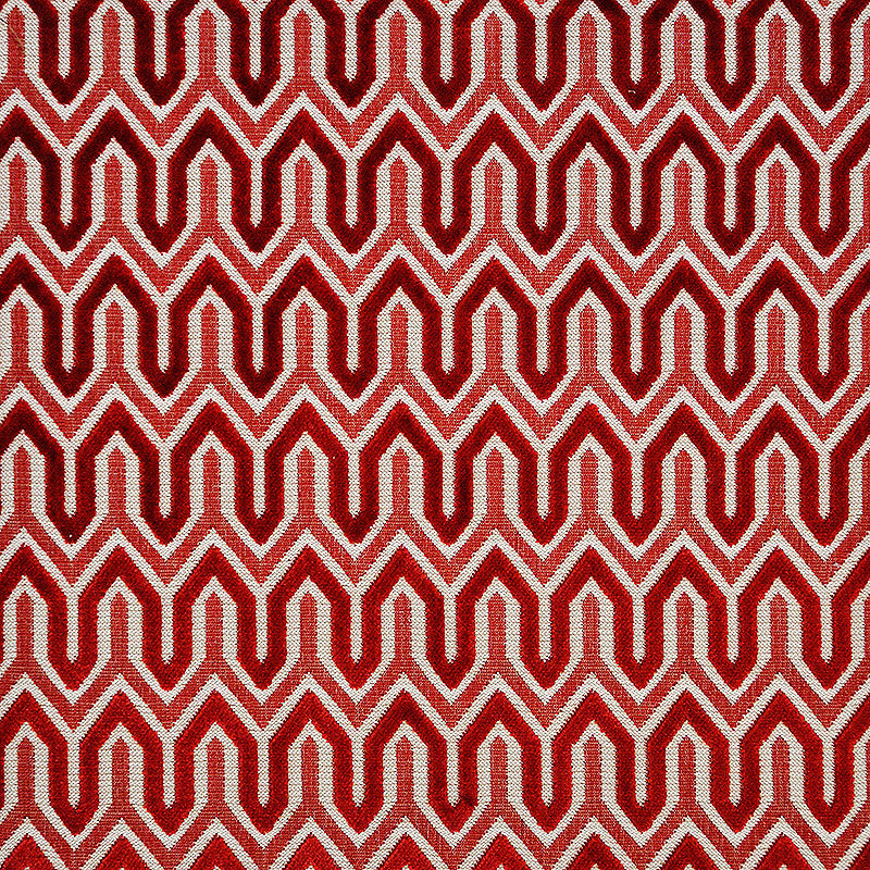 Chase # 243 Cardinal by Maxwell Fabric COLOR WAVES-GEMSTONES 72% VISCOSE/23% POLYESTER
5% COTTON BELGIUM See sample </p><p>Repeat: Horizontal: 1.7" and Vertical: 2.7" 54.3" - Fabric Carolina -