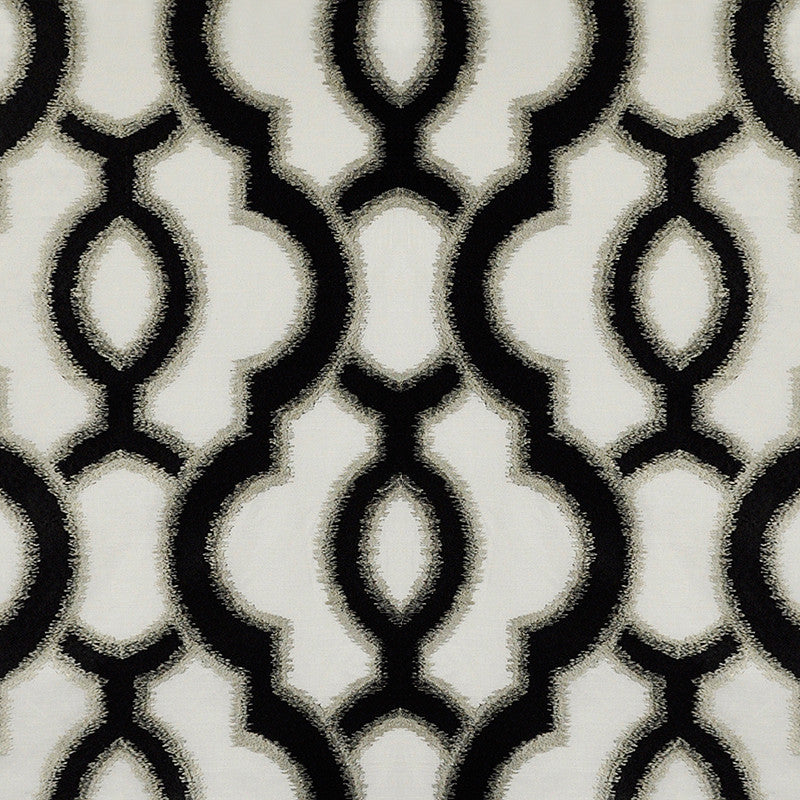 Cappella # 901 Skunk by Maxwell Fabric Telafina Season Xi 55% LINEN/45% COTTON NONE INDIA V-15.6"H-16.9" 54"EMB50.4 - Fabric Carolina -
