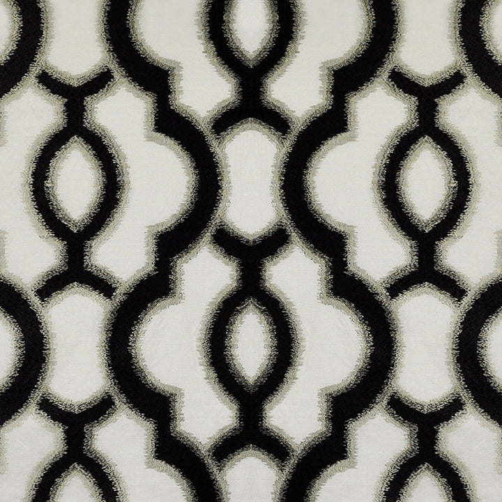 Cappella # 901 Skunk by Maxwell Fabric Telafina Season Xi 55% LINEN/45% COTTON NONE INDIA V-15.6"H-16.9" 54"EMB50.4 - Fabric Carolina -