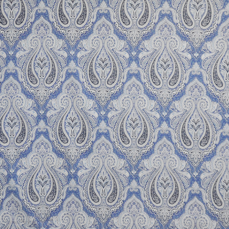Clarice # 124 Shallows by Maxwell Fabric COLOR THEORY-VOL.II TRUE BLUE 100% COTTON TURKMENISTAN </p><p>Repeat: Horizontal: H-9 and Vertical: V-18 54" - Fabric Carolina -