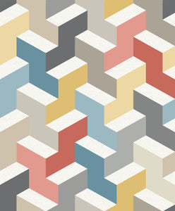 Orange The Right Angle Wallpaper by York Wallcoverings