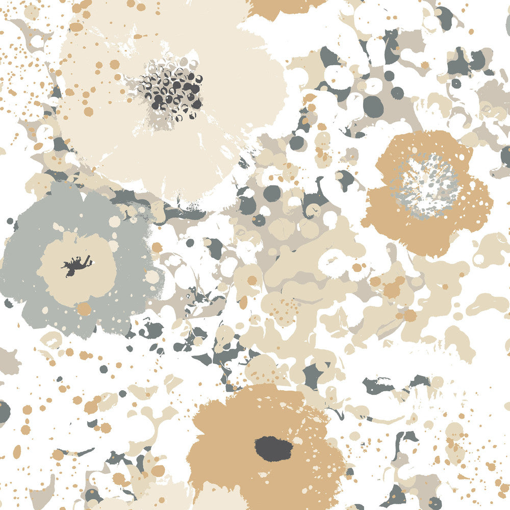 Spontaneity Metallic Wallpaper by Inspired by Color Black & White Resource Library Covers about 56.9 square feet 20.8-in by 32.8-ft long roll Unpasted 20.8 - Fabric Carolina -