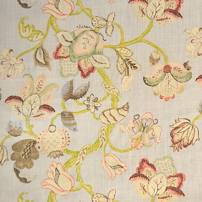 Celeste Blue by Magnolia Fabric See sample 100% Linen UK 12,000 </p><p>Repeat: Horizontal: 25.00 and Vertical: 23.50 51"-53" - Fabric Carolina -