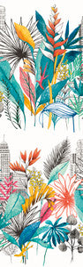 Sierra Blue Urban Tropic Wallpaper by ohpopsi