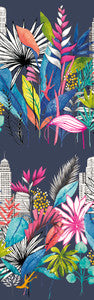Sierra Indigo Urban Tropic Wallpaper by ohpopsi