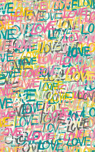 Indio Pastel Love Scribble Wallpaper by ohpopsi