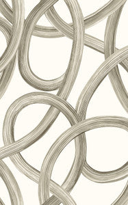Calix White Twisted Geo Wallpaper by ohpopsi