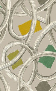 Calix Grey Twisted Geo Wallpaper by ohpopsi