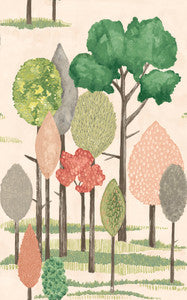 Cypress Pink Tall Trees Wallpaper by ohpopsi