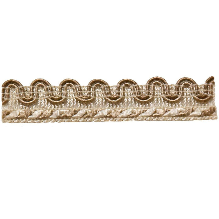 Cervantes 1 Sand by Stout Designer Trim AMBIANCE TRIM 67%SVI 18%POL 15%COT CHINA </p><p>Repeat: 0 0.5 in - Swanky Fabrics -