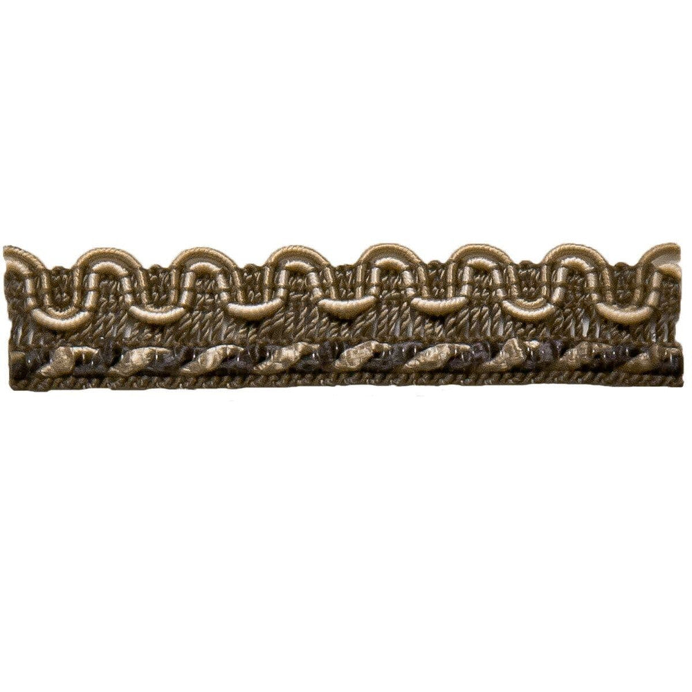 Cervantes 3 Mushroom by Stout Designer Trim AMBIANCE TRIM 67%SVI 18%POL 15%COT CHINA </p><p>Repeat: 0 0.5 in - Swanky Fabrics -
