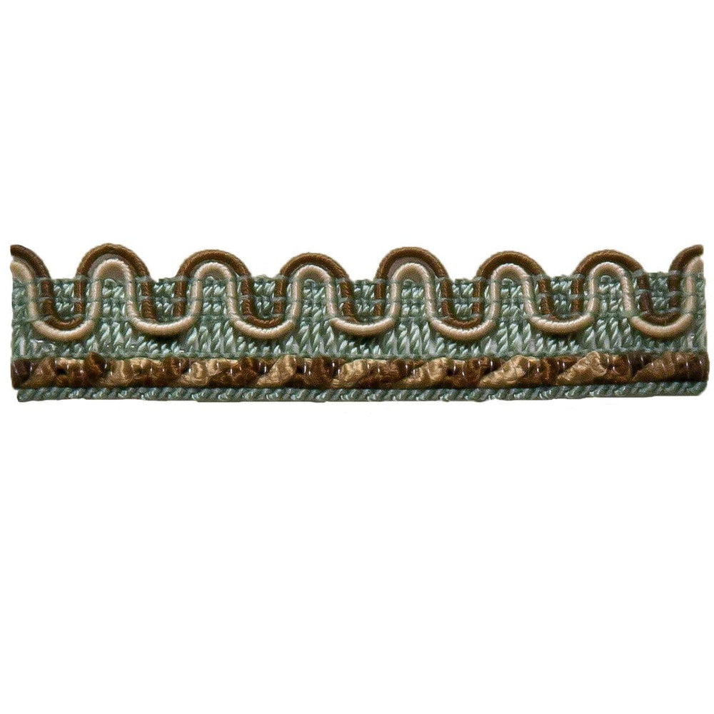 Cervantes 5 Seaglass by Stout Trim AMBIANCE TRIM 67%SVI 18%POL 15%COT CHINA </p><p>Repeat: 0 0.5 in - Fabric Carolina -