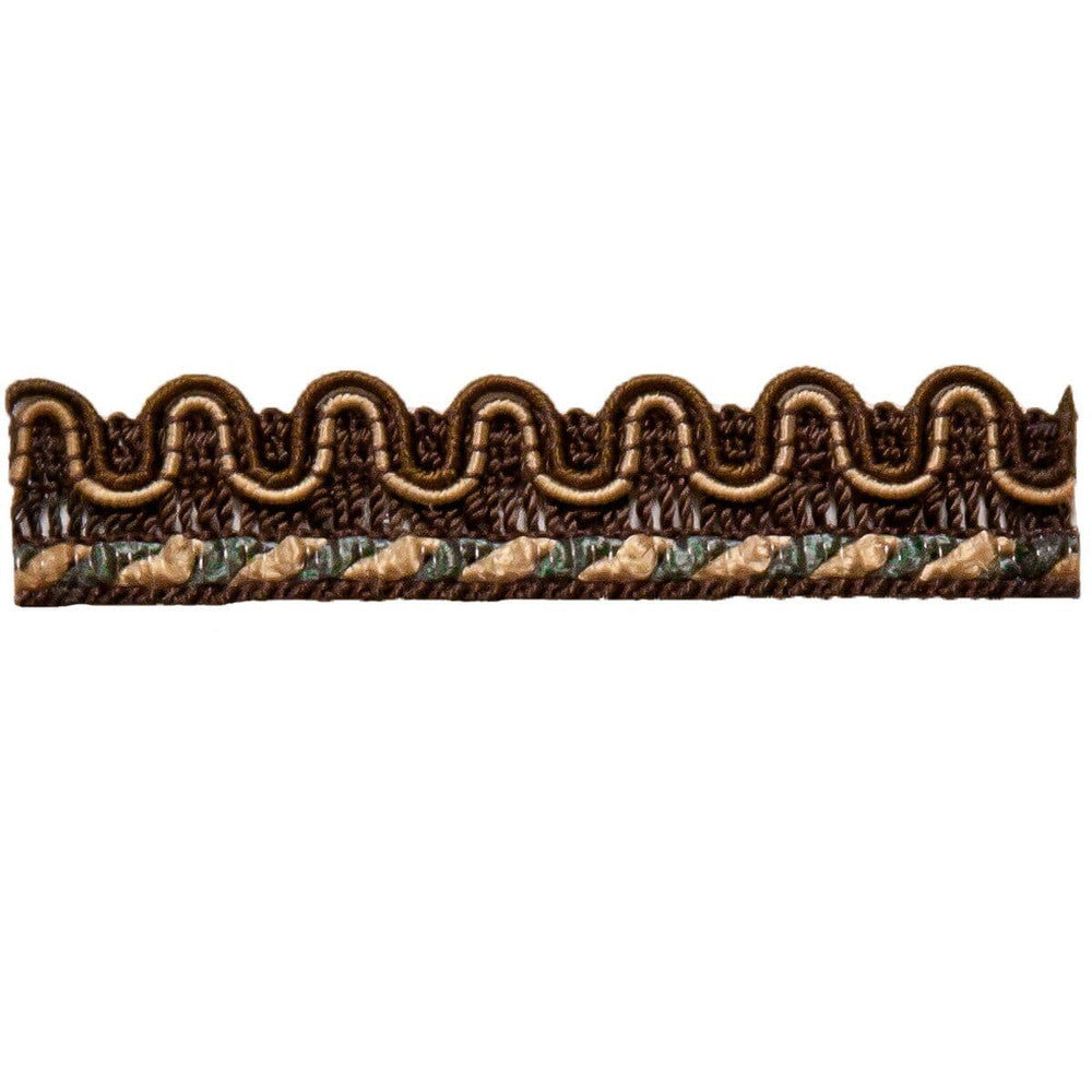 Cervantes 7 Espresso by Stout Trim AMBIANCE TRIM 67%SVI 18%POL 15%COT CHINA </p><p>Repeat: 0 0.5 in - Fabric Carolina -