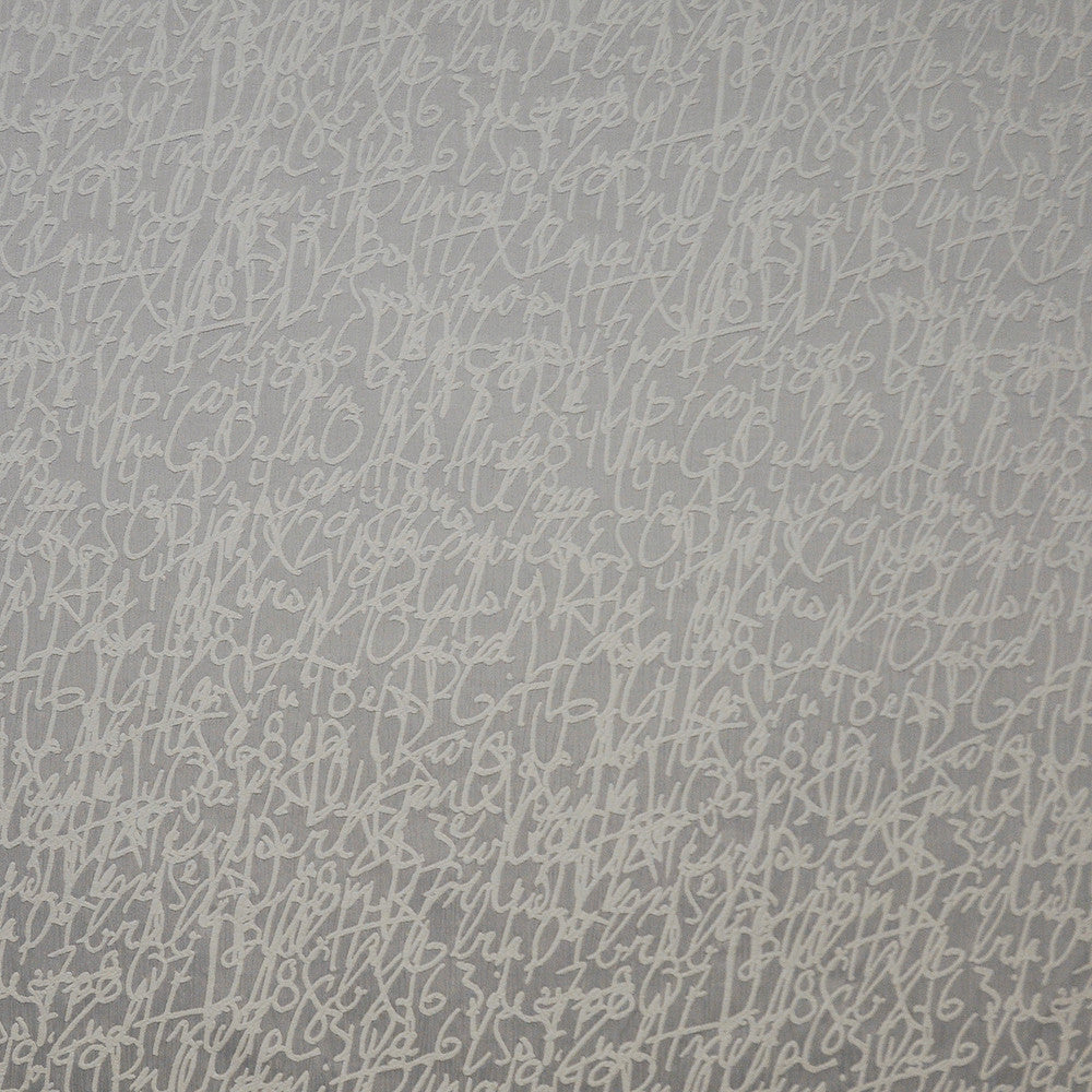 Calligraphy # 154 Dove by Maxwell Fabric COLOR WAVES-NEUTRAL TERRITORY 65% COTTON 35% POLYESTER CHINA </p><p>Repeat: Horizontal: H-14.5 and Vertical: V-25.5 56" - Fabric Carolina -