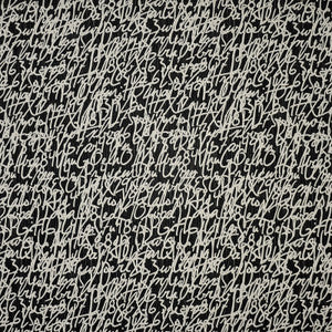 Calligraphy # 306 Ebony by Maxwell Fabric