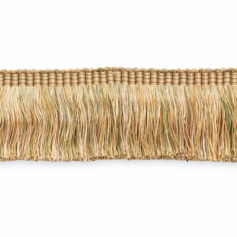 Ground Cut Fringe Celadon/Apricot Multi Cf3004-10 by Schumacher Trim SCHUMACHER TRIM PROGRAM See Sample UNITED STATES OF AMERICA TO BE DETERMINED </p><p>Repeat: Horizontal: - and Vertical: - 1 1/2" WIDE (4CM) - Fabric Carolina -