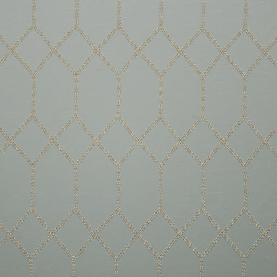 Cumberland # 854 Clay by Maxwell Fabric COLOR WAVES-RIVIERA 100% POLYESTER NONE INDIA V-9"H-8.7" 54"EMB51.5 - Fabric Carolina -